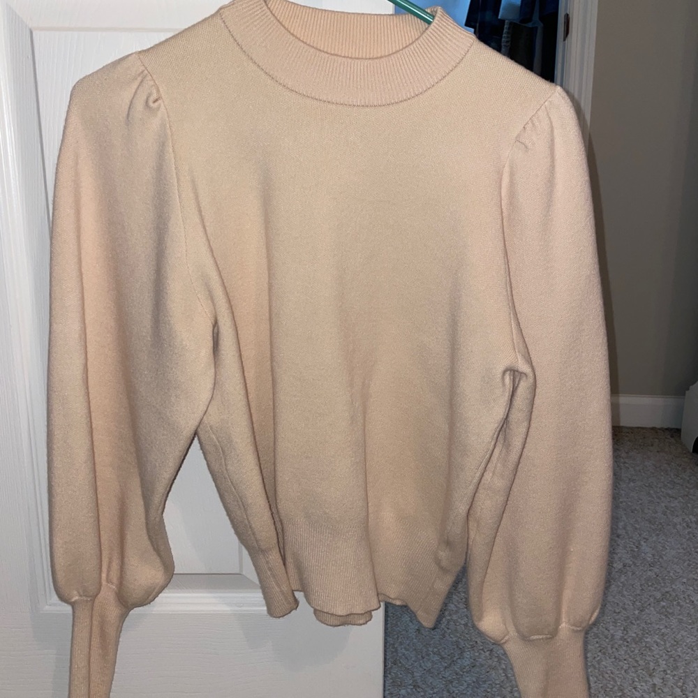 Zara sweater with puff sleeves